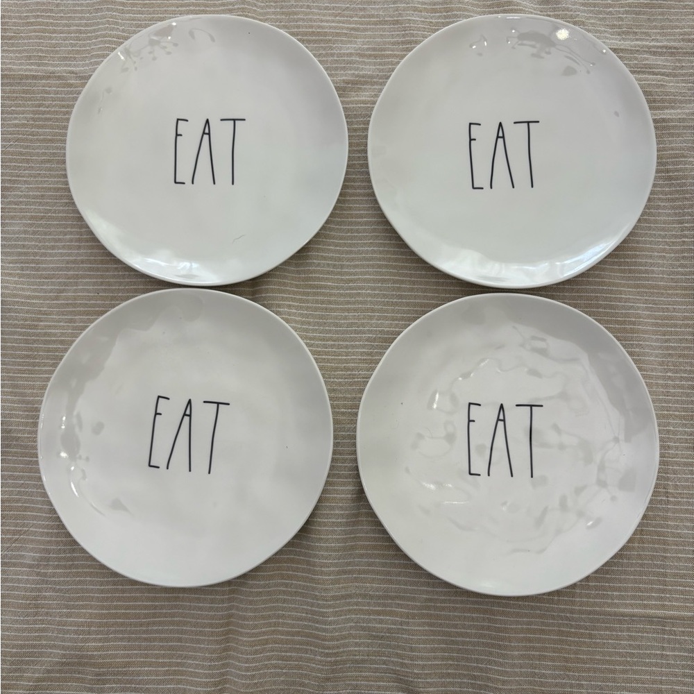 Rae Dunn 8” salad melamine plates